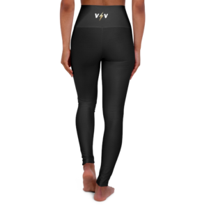 Victor Voltage High Waisted Yoga Leggings (AOP)