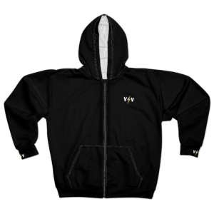 Victor Voltage Unisex Zip Hoodie (AOP)