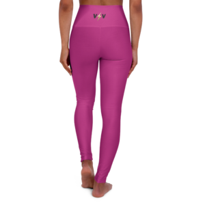 Victor Voltage High Waisted Yoga Leggings (AOP)